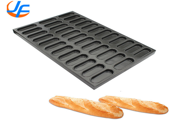 RK Bakeware China Foodservice 400*600 Gewerbliche Nonstick Quadrat ovale Muffin Backplatte