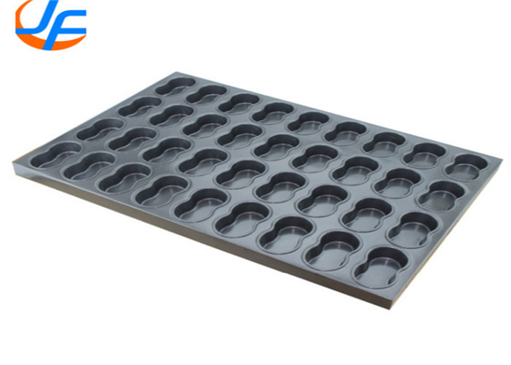 RK Bakeware China Foodservice 400*600 Gewerbliche Nonstick Quadrat ovale Muffin Backplatte