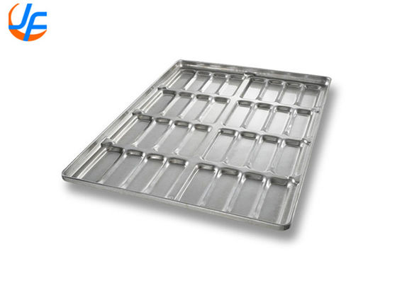 RK Bakeware China-PFA Nonstick Cluster Hot Dog Bun Pan mit Gusseted Seitenwänden für industrielle Bäckereien
