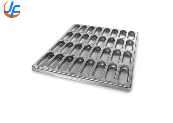 RK Bakeware China-PFA Nonstick Cluster Hot Dog Bun Pan mit Gusseted Seitenwänden für industrielle Bäckereien