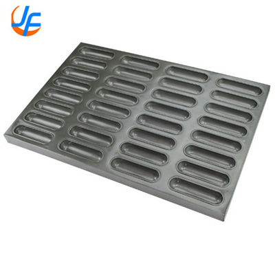 RK Bakeware China-Silicone Glas 32 Tassen Hot Dog Bun Pfanne Für industrielle Bäckereien