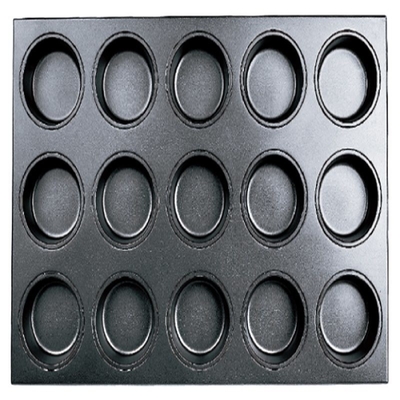 Rk Bakeware China-Kommerzielle Nonstick Muffin Kuchen Backflasche Quadrat Kuchenflasche Cupcake Backflasche