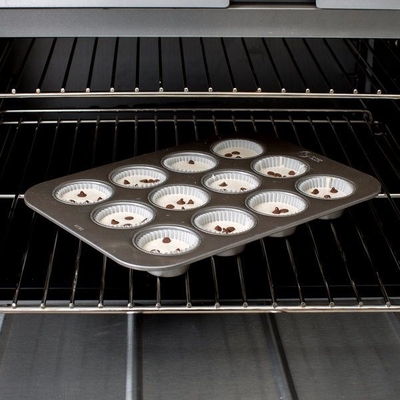 Rk Bakeware China-42754 12 Tasse Glas Aluminiumstahl Mini Crown Muffin Pfanne/ Cruffin Pfanne/ Cruffin Tray