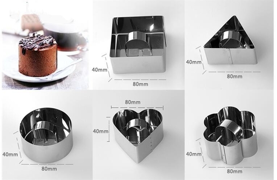 RK Bakeware China Foodservice NSF Mini Kochen Blumenkuchen Blechformen zum Backen, lustiger SS Pastetkuchenring