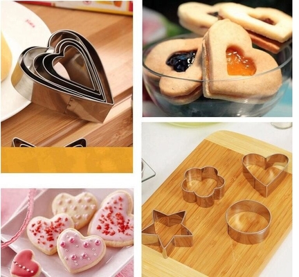 RK Bakeware China Foodservice NSF Edelstahlkuchenform Cookie Cutter Mousse Ring für Backwerkzeuge