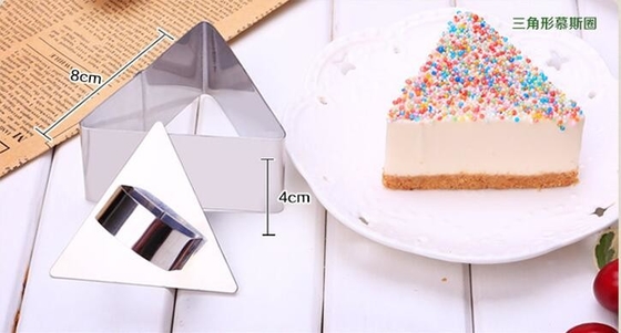 RK Bakeware China Foodservice NSF Dreieck Mousse Kuchenring Edelstahl Ring Schimmel Schnitt Kekse Kuchenkuchen Schimmel