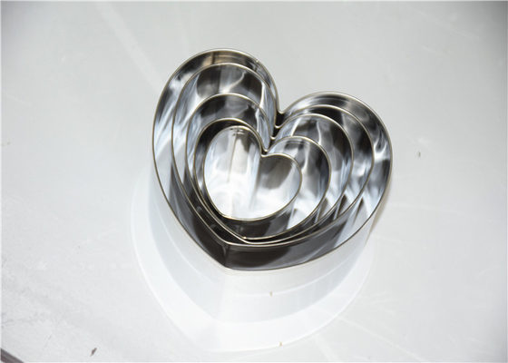 RK Bakeware China Foodservice NSF Edelstahl Mousse Kuchenring, Rundes Herz Quadrat Desert Mousse Ring