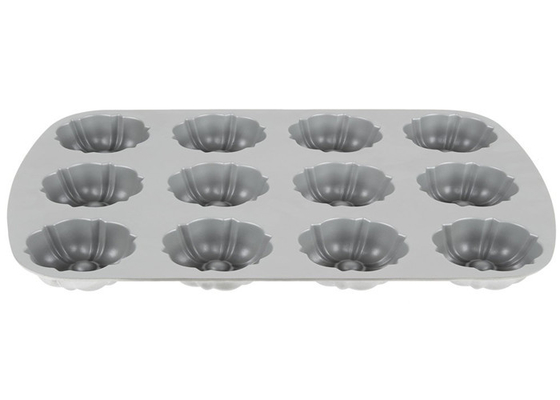 RK Bakeware China Foodservice NSF 12 Kompartiment Bundtlette Aluminium Muffin Kuchenpfanne Gewerbliche Qualität