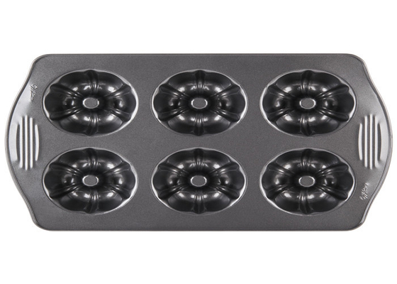 RK Bakeware China Foodservice NSF Edelstahlkuchenform Fluted Mini Bundt Kuchenpfanne