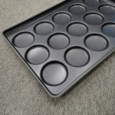 15 Hohlräume Backofen 4 Zoll Hamburger-Pannen 40 * 60cm Backofen Für Backofen Burger-Tray