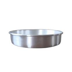 9 * 2 Zoll Aluminium rund feste Basis Kuchenplatte Kuchenwerkzeuge Käse Pfanne Kuchenpfanne