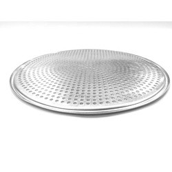 8 Zoll Aluminium-Tray Hersteller Aluminium-Tray Kreis Löcher Metall-Ofen Pizza-Tray perforierte Pizza-Form