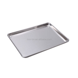 18*13'*1' Halbgrößere Backplatte halbe Brötchenpfanne Backpfanne Aluminium-Bäckplatte Draht in der Kante Backpfanne für schwere Zwecke Backpfanne