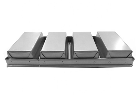 4 Schlitze Backbrot Pfanne Backplatte Toastbox Brot Formen Brot backen Aluminium Stahl Toastbox für die Bäckerei