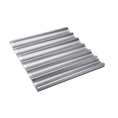 6 Schlitze Aluminium-Brot-Bäckpfanne Baguette Backtablett