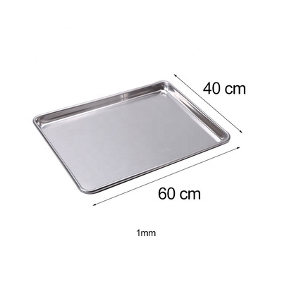 Bäckerei 400*600 mm Backpfanne Aluminiumpfanne 40x60 Bäckerei Metallplattenpfanne 1 mm Dicke Flachofenthe