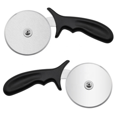10cm Edelstahl-Pizza-Radschneider mit Pp-Griff Rund-Plastik-Pizza-Radschneider-Server