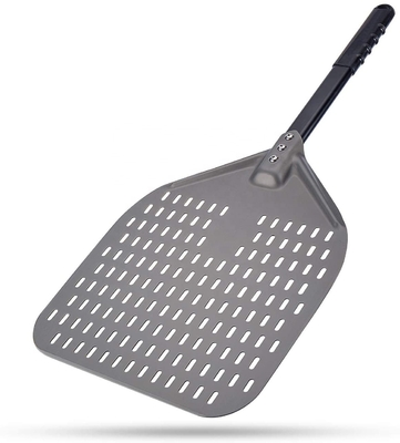 66 cm Aluminium-Pizzaschaufel 12 Zoll Aluminium-Pizzaschalen Schwarz Hartperforiert