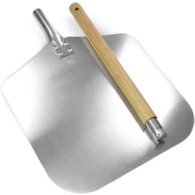 Aluminium Klinge Trennbarer Holzgriff Pizzaofen Schaufel 83cm Pizza Schaufel Quadrat Aluminium Pizza Schale