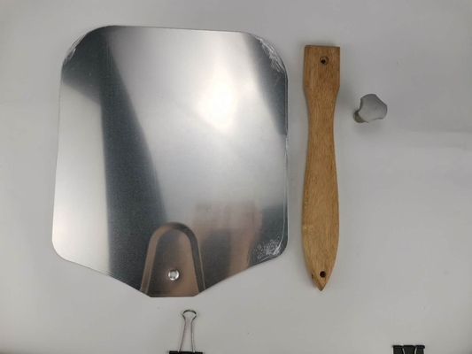 12&quot;*14&quot;*25' Bandejas De Pasapalos De Piedra Aluminium Metall Pizza Schalen Klappbares Holzgriffe Pizza Schaufel Klappbares