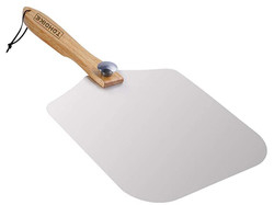 12&quot;X14&quot;X25' Pizza Werkzeuge Drehen Pizza Schale Aluminium Pizza Schale mit Klappbaumholz
