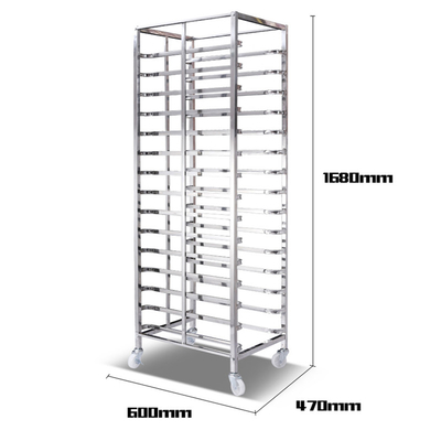 RK Backwaren China-Aluminium Backwaren Brotbackofen Backfläschekorb Trolley Kuchenregal Wagen für Backwaren