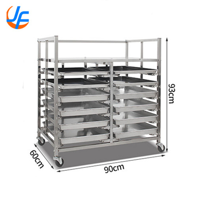 RK Bakeware China-Nesting Commercial Trolley Rack aus Edelstahl / kundenspezifisches Backregal für industrielle Bäckereien