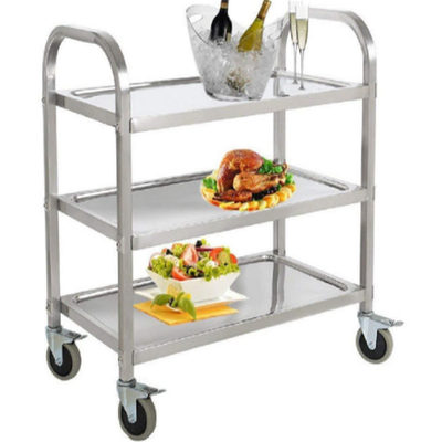 RK Bakeware China Foodservice NSF Winco Suc-30 3-Ebenen Edelstahl Lebensmittelwagen