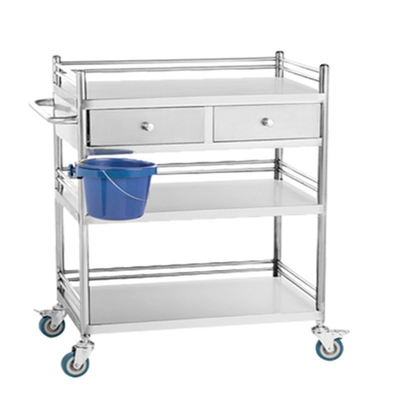 RK Bakeware China Medical Hospital Verkleidung Edelstahl Trolley Chirurgische Trolley mit Schubladen