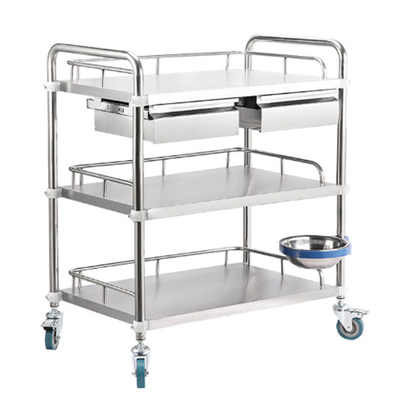 RK Bakeware China Medical Hospital Verkleidung Edelstahl Trolley Chirurgische Trolley mit Schubladen