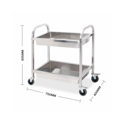 RK Bakeware China Foodservice NSF Double Line Tray Rack Trolley Edelstahl Bäckerei Trolley