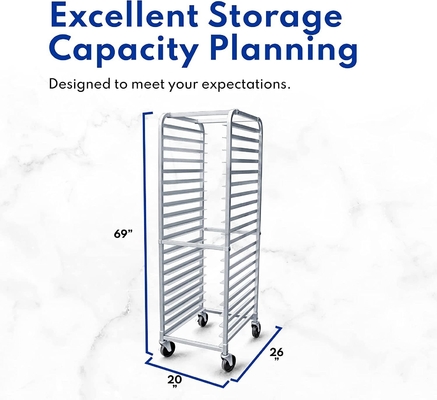 Rk Bakeware China Foodservice 36527 Commercial 20 Tier Aluminiumplattenpfanne Rack Bun Pan Rack