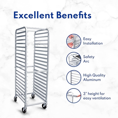 Rk Bakeware China Foodservice 36527 Commercial 20 Tier Aluminiumblech-Pannenregal