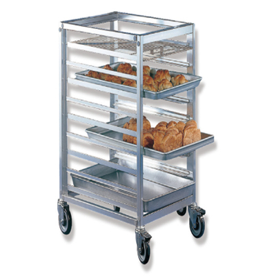 Rk Bakeware China- Edelstahl Flatpack Tilting Display Rack/ Trolley