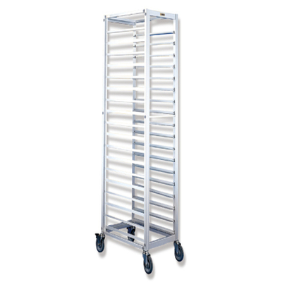 Rk Bakeware China- Edelstahl Flatpack Tilting Display Rack/ Trolley