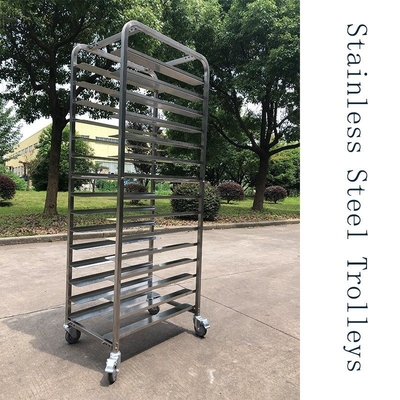 Rk Bakeware China-Edelstahl Flatpack Rack Trolleys entwickelt für 16 Zoll &amp; 18 Zoll Tray