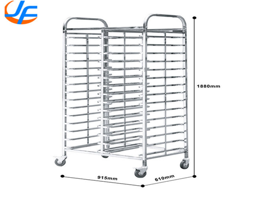 RK Bakeware China Foodservice NSF Aluminium Backflasche Trolley Bun Pan Rack Ofenregal