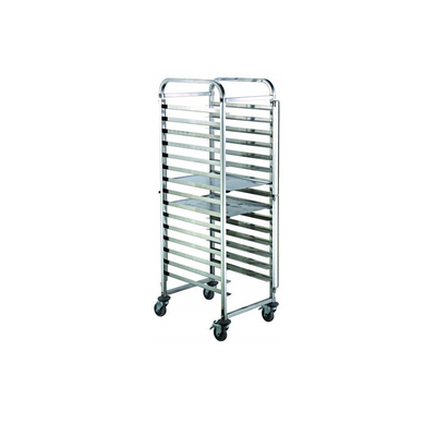 Rk Backwarenhersteller China-Aluminium 10 Pan Side Load Bun Sheet Pan Rack - zusammengebaut