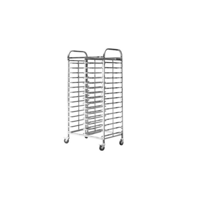 Rk Backwarenhersteller China-Aluminium 10 Pan Side Load Bun Sheet Pan Rack - zusammengebaut