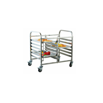 Rk Backwarenhersteller China-Aluminium 10 Pan Side Load Bun Sheet Pan Rack - zusammengebaut