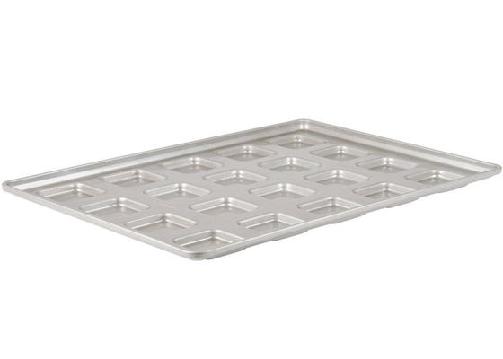 RK Bakeware China Foodservice NSF Custom 22 Quadrat Ciabatta Roll Pan Backplatte- Band In Rim